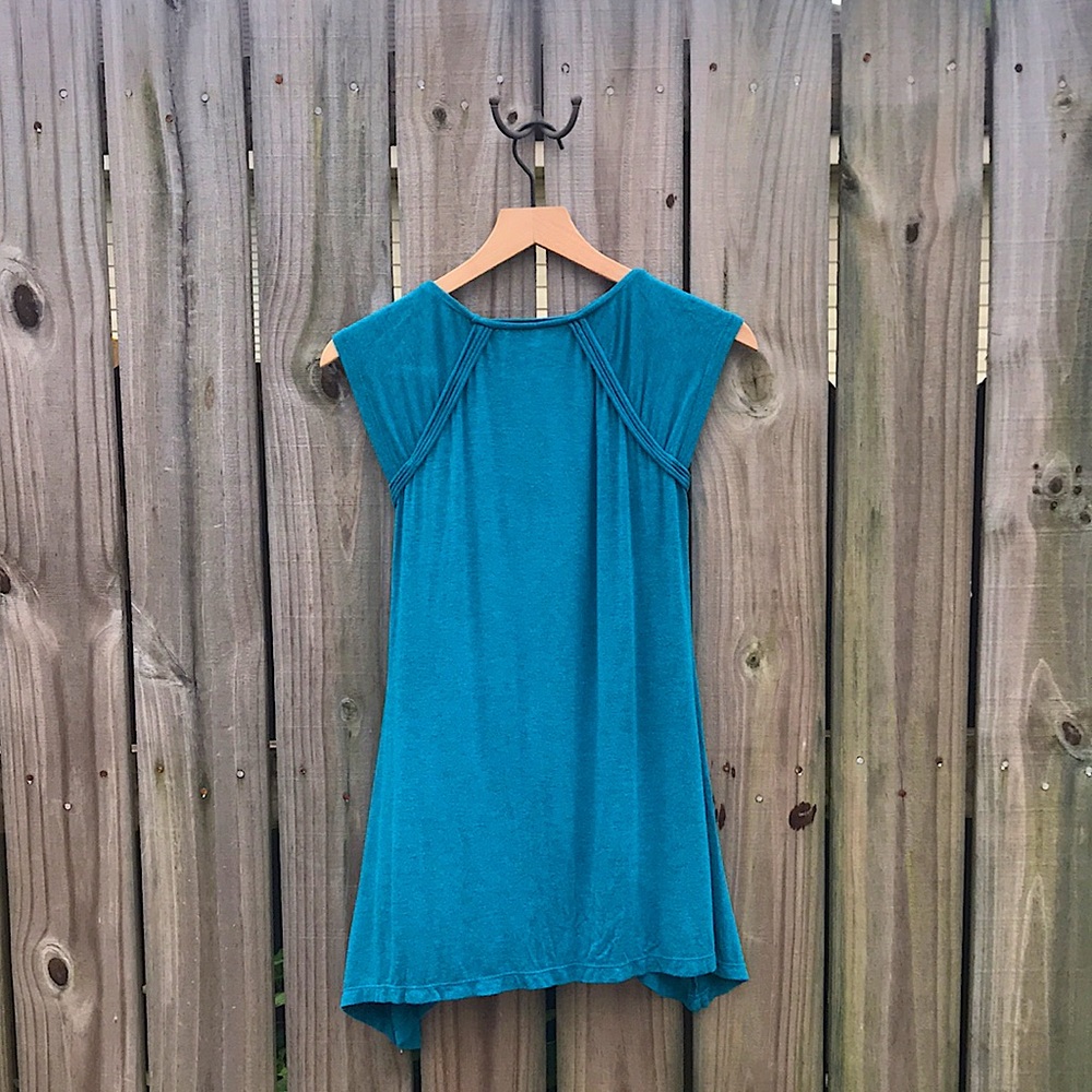 Sophia Max Teal Tunic- Size XS - Picture 4 of 4